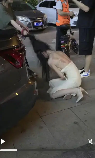 《白裙女子被抓头发跳河》小三疑云事件真相-白裙女子被抓头发跳河后续完整版免费观看-白裙女子坠河高清视频在线播放